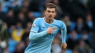 Edin Dzeko con la maglia del Manchester City