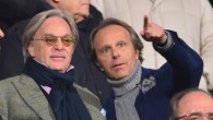 Fiorentina's owner and President Diego (L) and Andrea Della Valle watch the Italian Serie A football match between Fiorentina and Inter Milan at the Artemio Franchi Stadium in Florence on February 17, 2013. AFP PHOTO / GIUSEPPE CACACE        (Photo credit should read GIUSEPPE CACACE/AFP/Getty Images)